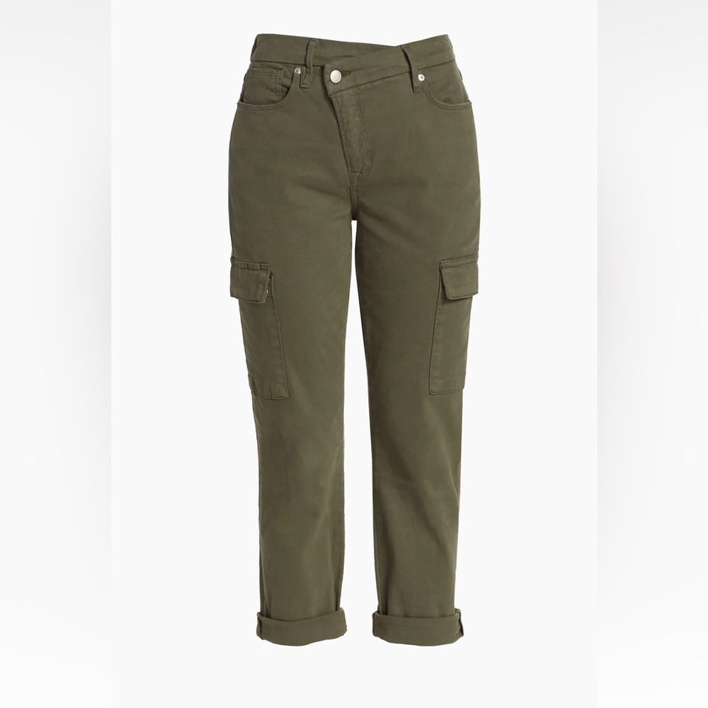 Good American Army Cuffed Denim